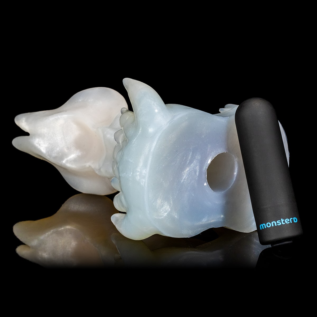 Dildo Monster D Lick Lust com língua dupla para estímulo intenso
