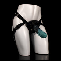 Cintaralho Dildo Monster D-Alien com detalhes orgânicos e estética monstruosa da Monster D