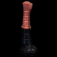 Dildo Monster D modelo Horse Steampunk com corpo texturizado e base firme

