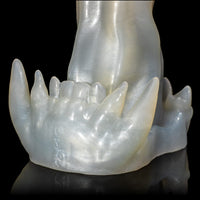 Dildo branco Lick Lust Monster D com textura feita pra te deixar em transe
