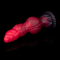 Monster D Reaper: dildo anal com knots e curvas para penetração profunda e selvagem