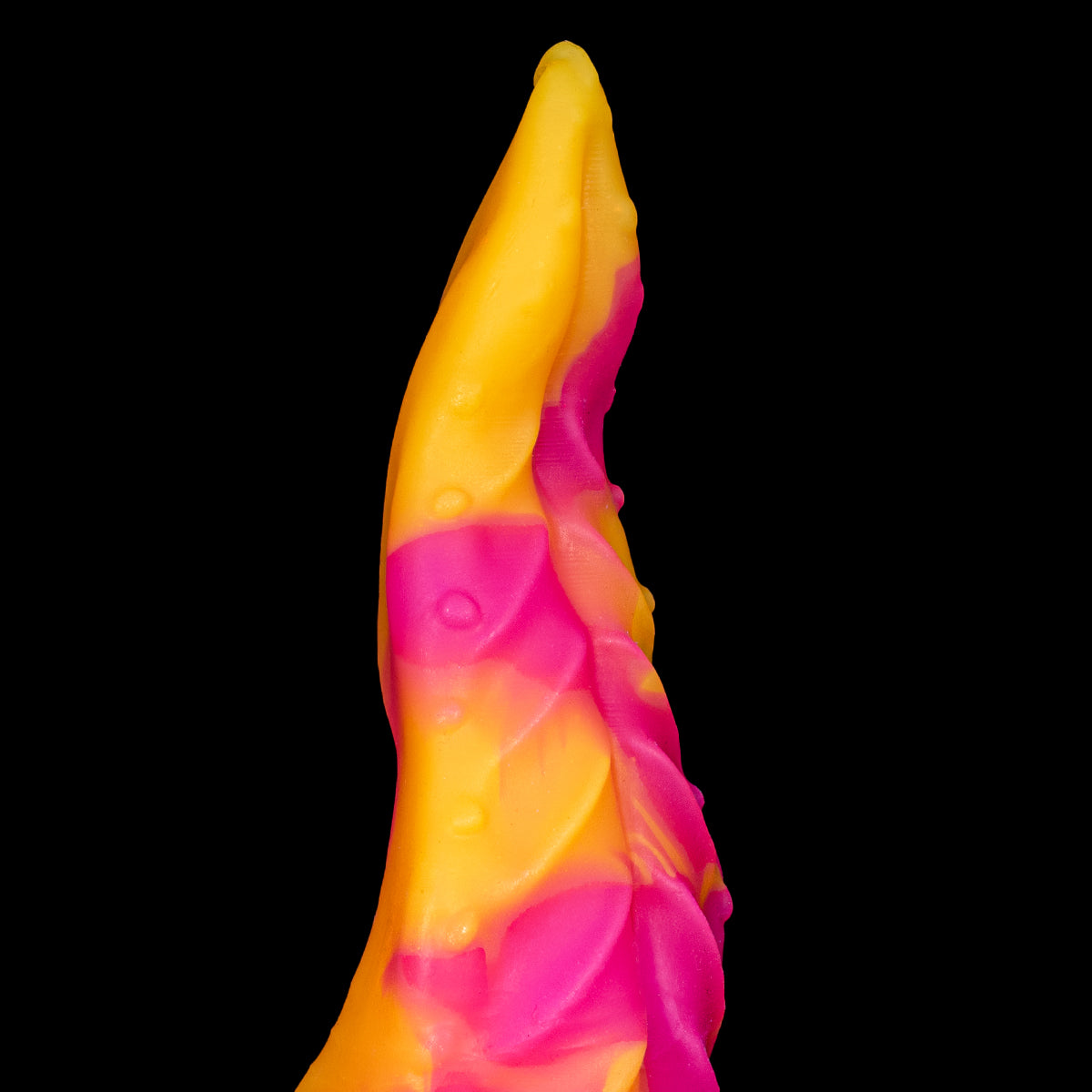 Hentai dildo Lick Goth da Monster D com ponta curvada e relevo marcante
