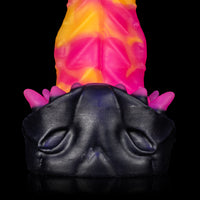 Dildo Monster D Lick Goth com sensação realista e estímulo oral estilizado
