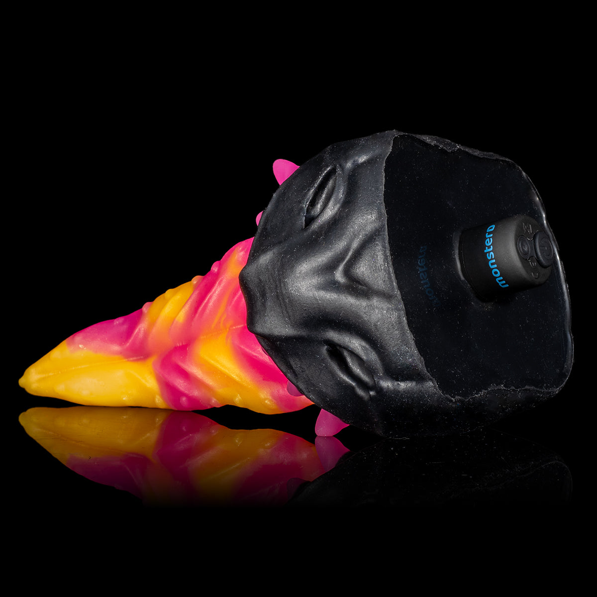 Dildo com curvas provocantes Lick Goth Monster D, ideal pra prazer oral profundo
