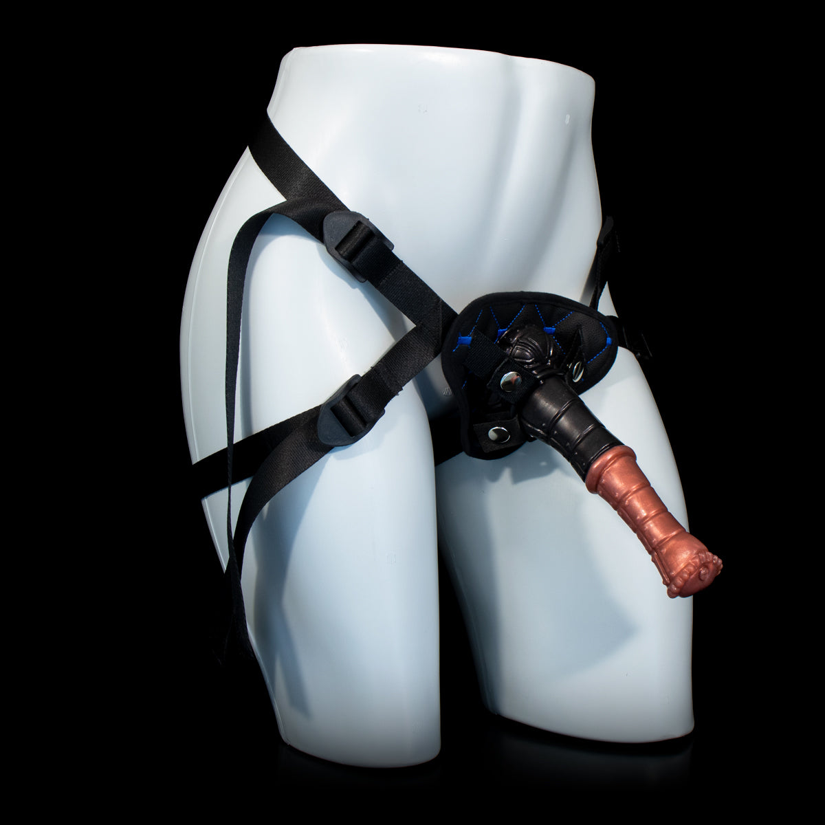 Monster D dildo Horse Steampunk com comprimento longo e cabeça esculpida
