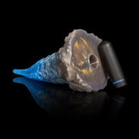 Monster D dildo estilo tentáculo inspirado em hentai com vibração versátil