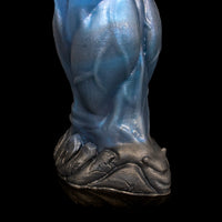 Vibrador anal com estímulo gradual Monster D Wolf em silicone macio
