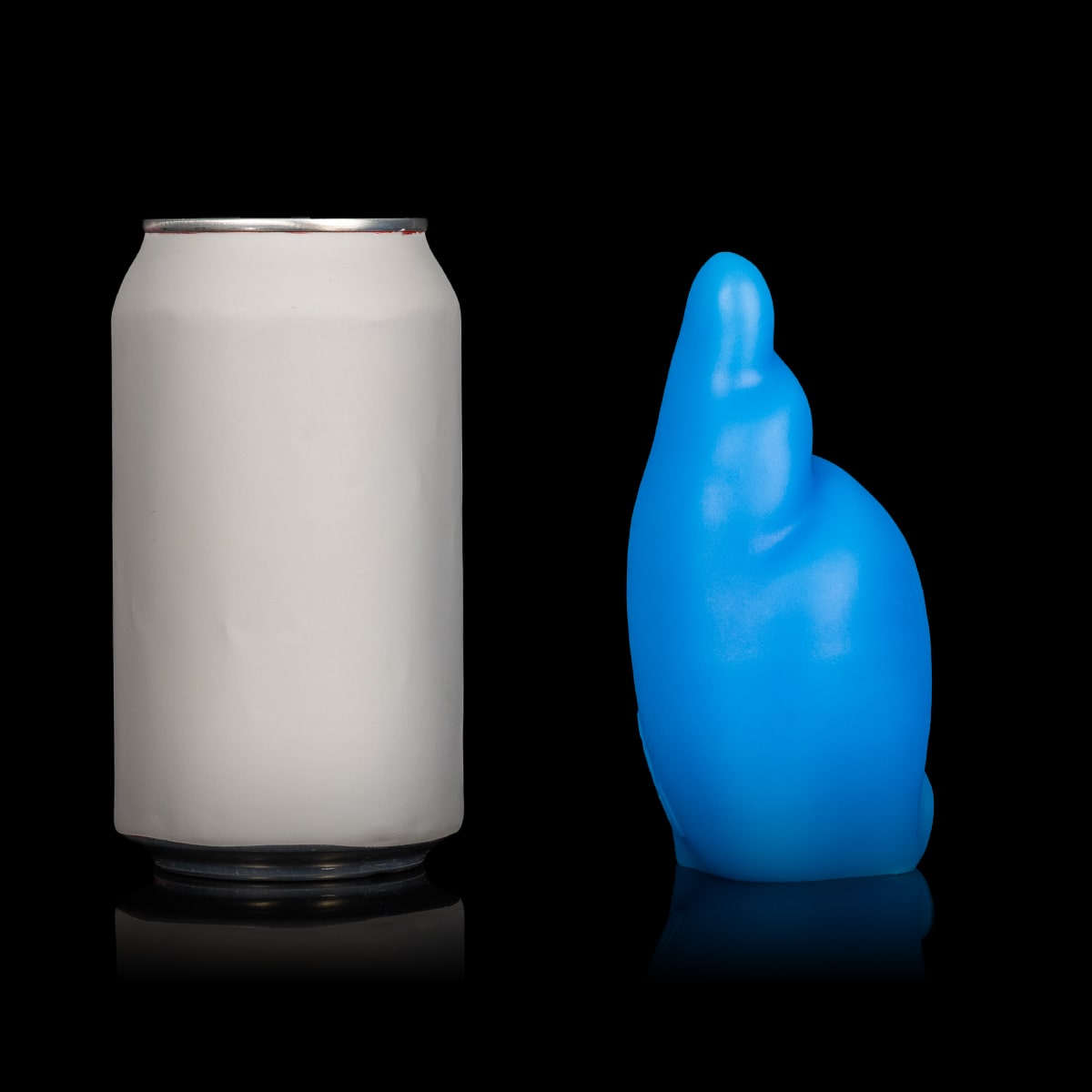 Massageador íntimo vibrador Sense Shell Monster D azul para toques leves e pulsantes
