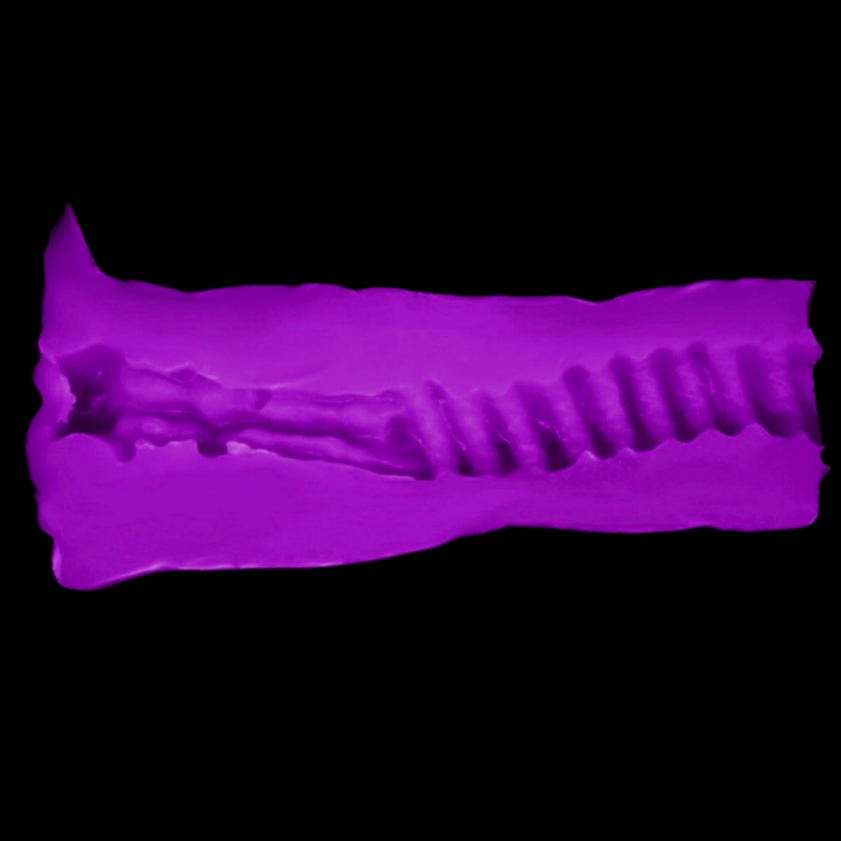 Masturbador masculino Monster D com dupla entrada e encaixe firme
