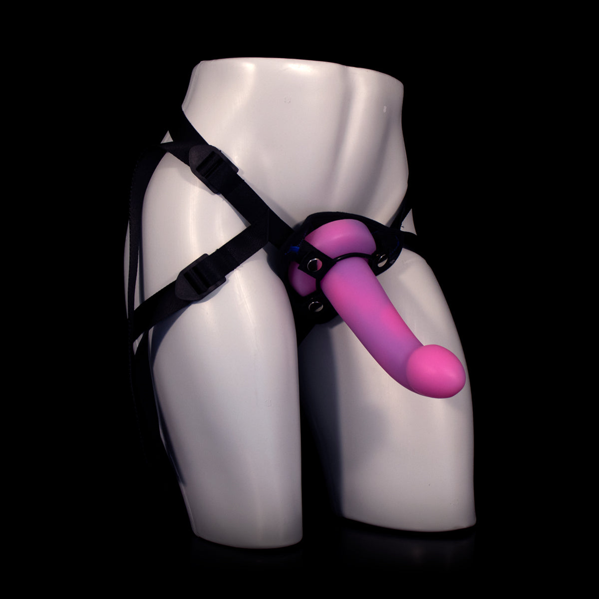 Dildo strapon Autumn com superfície lisa e base flat para cintaralho Monster D