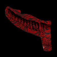 Detalhe da Capa Peniana Grossa Hades com aparência infernal e visual marcante
