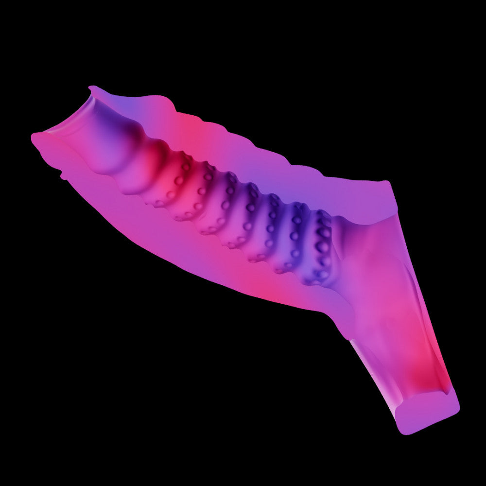 Capa peniana Mojo com relevos internos e externos para excitação dupla e deliciosa