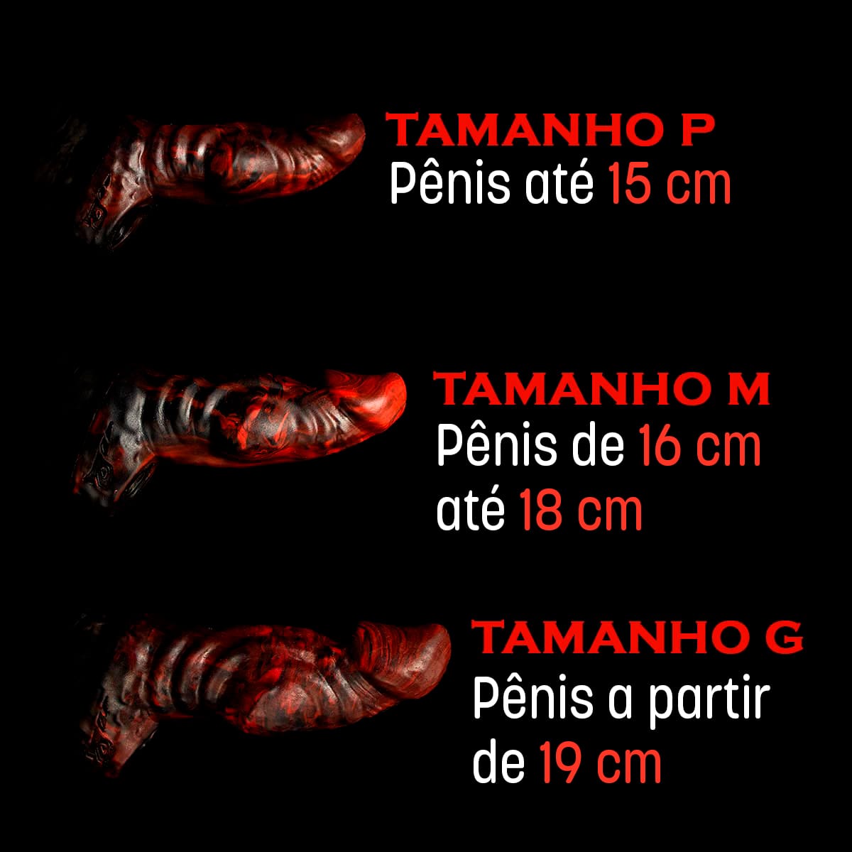 Close na Capa Peniana Grossa Hades Monster D com volume encorpado e sensual
