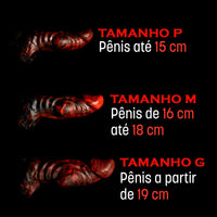 Close na Capa Peniana Grossa Hades Monster D com volume encorpado e sensual
