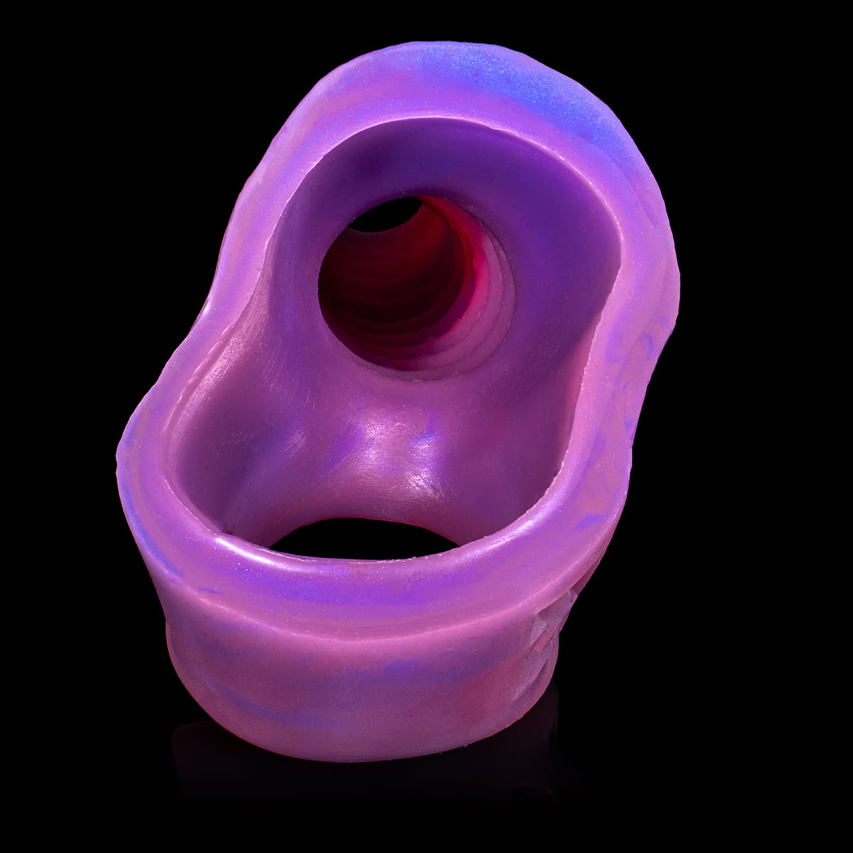 Capa peniana texturizada por dentro e por fora, perfeita para dobrar o prazer