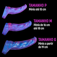 Capa peniana Monster D com extensão firme que transforma a penetração