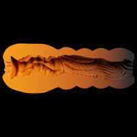 Textura interna realista do masturbador masculino Aurum da Monster D com toque firme e prazeroso
